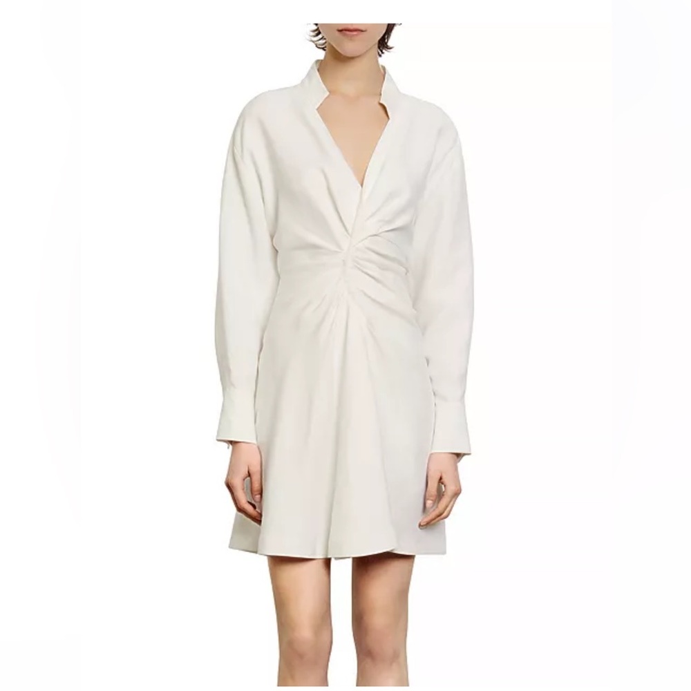 Sandro Celia Ruched Mini Dress